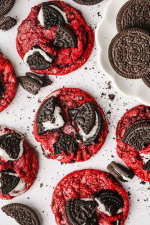 Recette Red Velvet Cookies Oreo