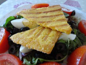 Recette Salade et polenta croustillante