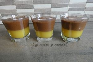 Recette Mousse chocolat sur sa gelée d'orange