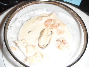 Recette Crevettes et fruits de mer au lait de coco