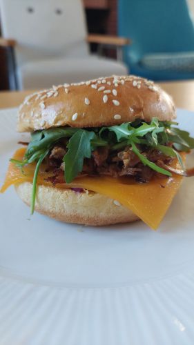 Recette Hamburger à l'éffilochée de porc