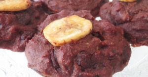 Recette Cookies aux chocolat, banane et cacahuètes sans sucre ajouté