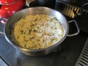 Recette Risotto de chou chinois