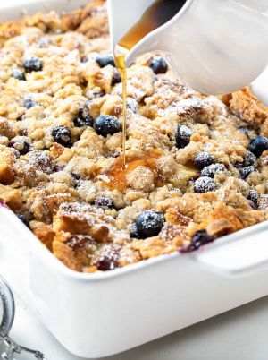 Recette Blueberry Lemon French Toast Bake