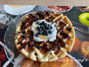 Recette Gaufres aux bleuets