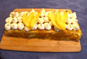 Recette Gâteau Bûche mangue passion