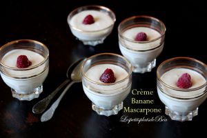 Recette Crème banane mascarpone