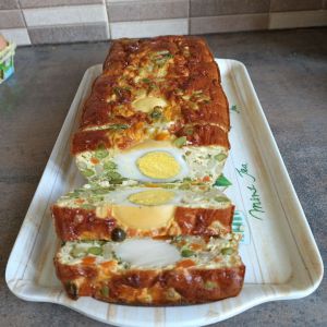 Recette Ma terrine macédoine et oeufs durs