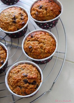 Recette Muffins à la banane et aux flocons d’avoine