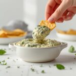 Recette Creamy Spinach Artichoke Dip