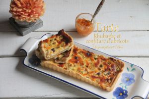 Recette Tarte à la rhubarbe et à la confiture d'abricots