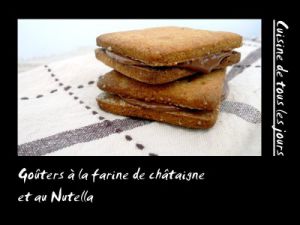 Recette Goûters à la farine de châtaigne et au Nutella®