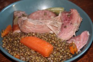 Recette Palette 1/2 sel de porc aux lentilles [cookéo]