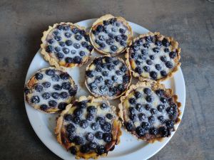 Recette Tartelettes sablées pâtissières aux myrtilles