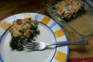 Recette Gratin de ravioles aux épinards et à la truite