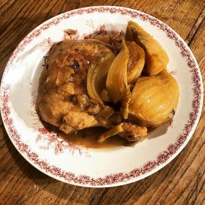 Recette Cuisses de poulet mijotées au Ricard et fenouil (Pastis)