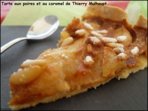 Recette Tarte aux poires et au caramel de Thierry Mulhaupt