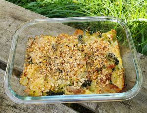 Recette Gratin de trio de fleurettes, noisettes et parmesan