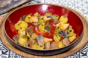 Recette Salade tiède de pommes de terre et hareng fumé