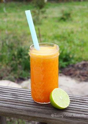 Recette Jus de carottes, orange, citron vert et gingembre #vegan #cru