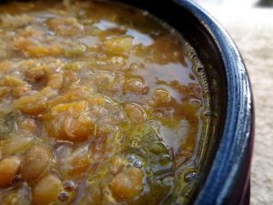 Recette Soupe aux lentilles et betterave