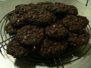 Recette Cookies chocolatés au chocolat avec pépites de chocolat
