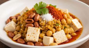 Recette Salade de tofu birmane : recette de Tohu Thoke facile et savoureuse