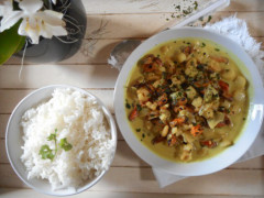 Recette Curry de fruits de mer au lait de coco