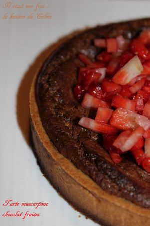 Recette Tarte chocolat mascarpone fraises