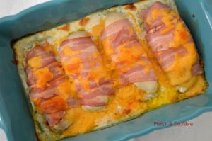 Recette Blanc de poulet au lard et cheddar