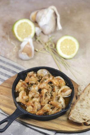 Recette Gambas à l’ail