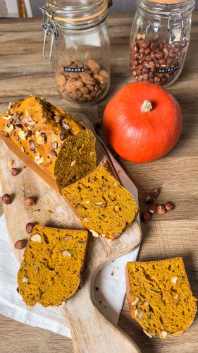 Recette Cake au potimarron et noisette