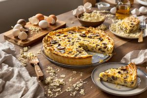 Recette Seulement 6 ingrédients pour la quiche aux champignons la plus savoureuse !