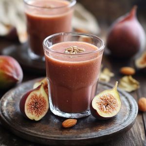 Recette Découvrez le Secret d’une Boisson Revitalisante: Jus Court aux Figues et Amandes – Recette Facile et Nutritive