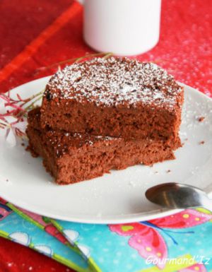 Recette Gâteau vegan, fort en chocolat
