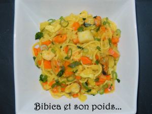 Recette One-Pan Pasta aux fruits de mer, carottes et poireaux