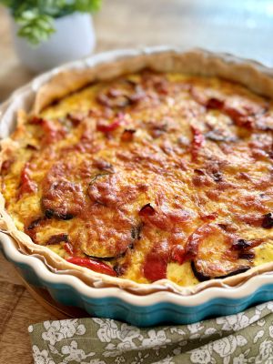 Recette Tarte au chorizo et légumes d’été