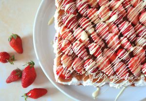 Recette Entremets aux fraises express (sans cuisson)