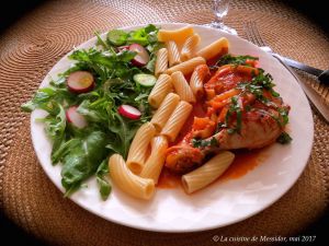 Recette Cuisses de poulet, sauce Méditerranée