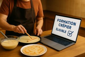 Recette Formation crêpier éligible CPF : pratique & gestion reconversion