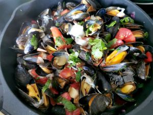 Recette Moules à l’Italienne à la Scarmoza, fromage Italien et fumé