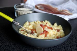 Recette Risotto au jambon de pays et cantal