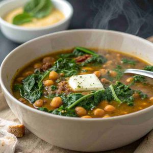 Recette Spinach Lentil Butter Bean Soup – Plant-Based Protein