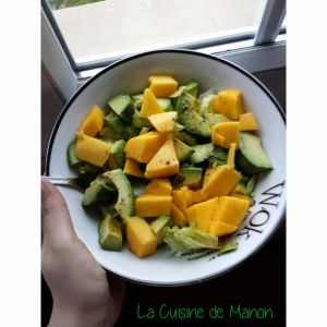 Recette Salade composée à l'avocat et à la mangue