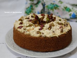 Recette Gâteau aux pistaches caramélisées