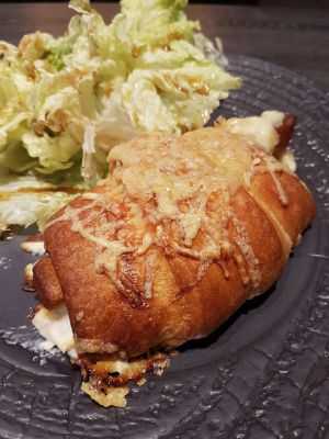 Recette Croissants au jambon et au fromage