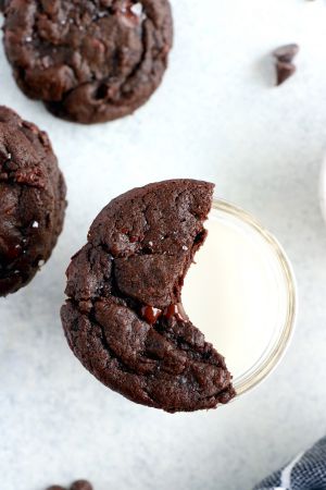 Recette Cookies tout chocolat aux pépites de chocolat