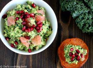 Recette Toasts de patates douces et guacamole au chou kale (vegan, sans gluten)