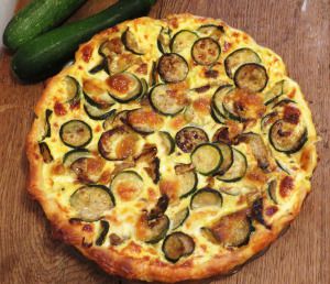 Recette Quiche aux courgettes et à la mozzarella