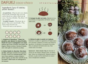 Recette Daifuku mochi coco chocolat